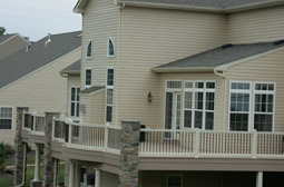 deck posts and railings at Leisure World